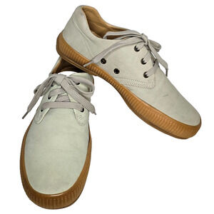 Tommy Bahama Men's Lace Up Shoes Rare Quervo Gold Mushroom Nubuck Leather 8